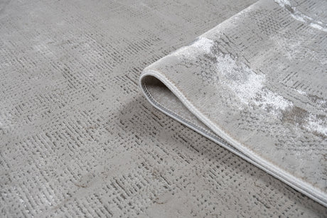LEON 3201 Polyester Viscose Area Rug - Beige, Machine Loom, Made In Turkey, 9' 8" X 13' (1 Rug)
