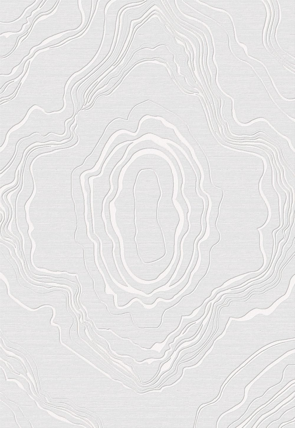 LEON 3202 Polyester Viscose Area Rug - White, Machine Loom, Made In Turkey (3 Sizes)