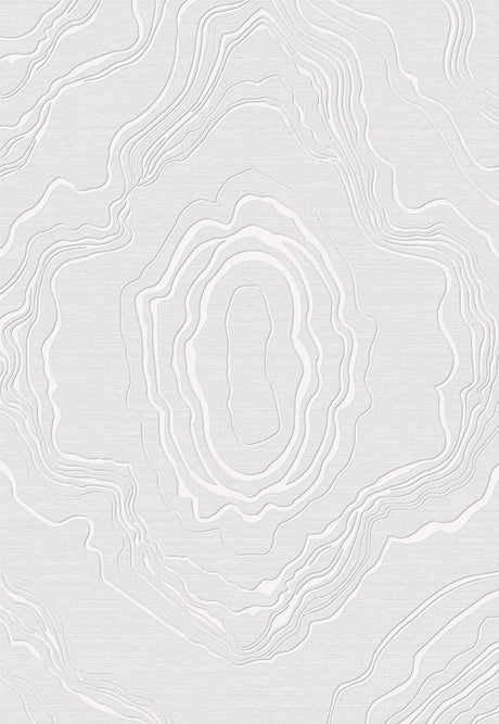 LEON 3202 Polyester Viscose Area Rug - White, Machine Loom, Made In Turkey (3 Sizes)