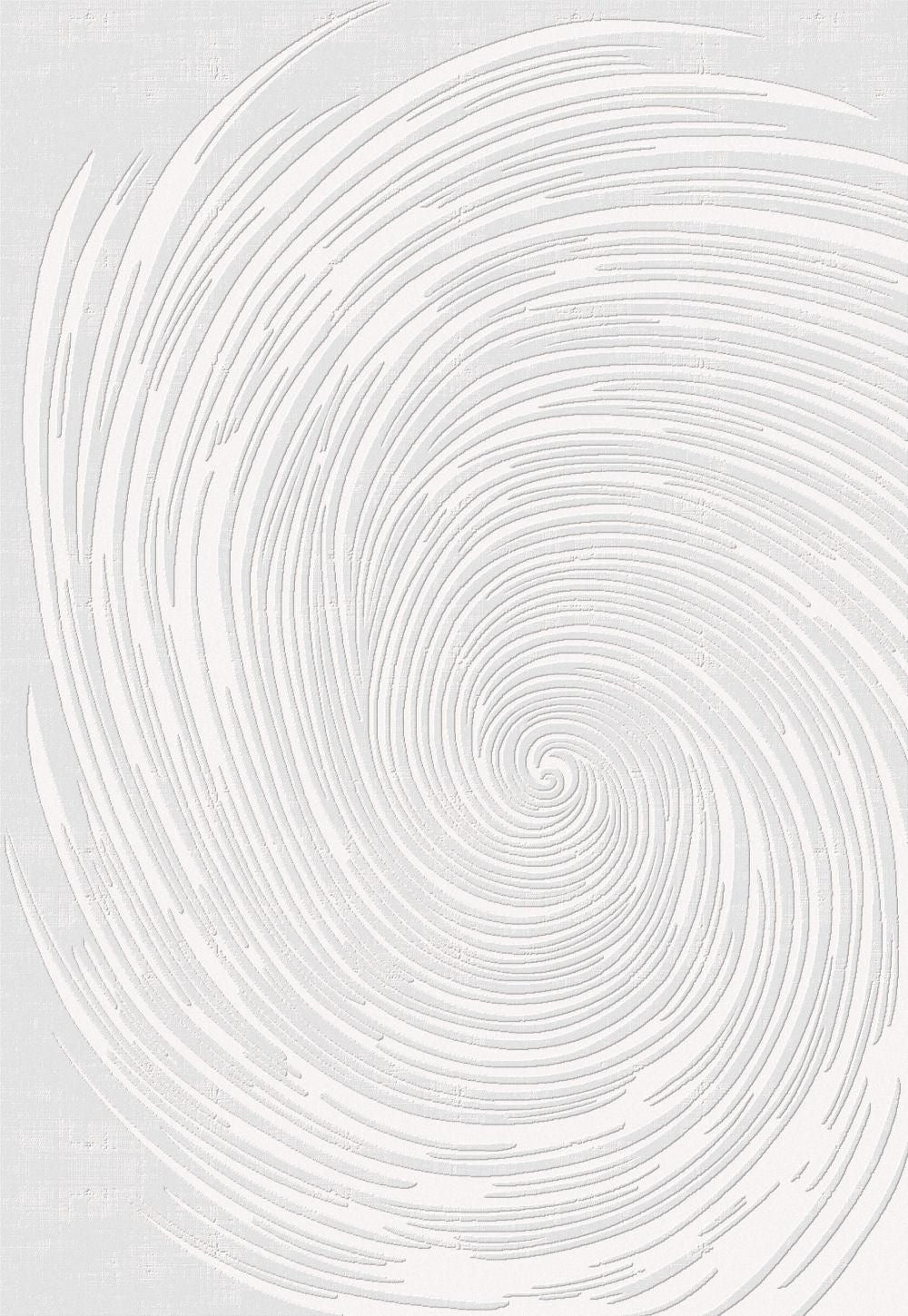 Leon 3204 Polyester Shiny Viscose Area Rug - White, Machine Loom, Made In Turkey (3 Sizes)