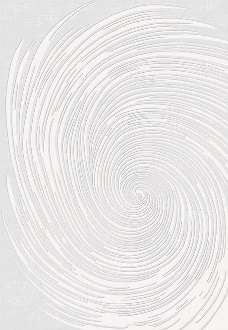 Leon 3204 Polyester Shiny Viscose Area Rug - White, Machine Loom, Made In Turkey (3 Sizes)