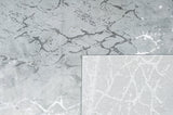 LEON 3203 Polyester Shiny Viscose Area Rug - Grey, Machine Loom, Made In Turkey (9' 8" X 13')