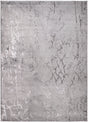 LEON 3203 Polyester Shiny Viscose Area Rug - Grey, Machine Loom, Made In Turkey (9' 8" X 13')