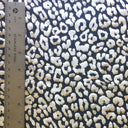 Leopard Reflective Stretch Nylon Spandex Fabric - Leopard Spot Design, Black, 58/60" Width