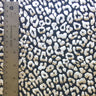 Leopard Reflective Stretch Nylon Spandex Fabric - Leopard Spot Design, Black, 58/60" Width