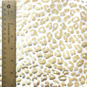 Leopard Reflective Stretch Nylon Spandex Fabric - Leopard Spot Design, Black, 58/60" Width