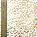 Leopard Reflective Stretch Nylon Spandex Fabric - Leopard Spot Design, Black, 58/60" Width