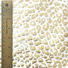 Leopard Reflective Stretch Nylon Spandex Fabric - Leopard Spot Design, Black, 58/60" Width