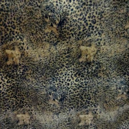 Leopard Skin Dark Anti Pill Fleece Fabric,