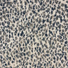 Lepard Animal Print Polyester Fabric - Velvet On Linen Look, Navy, Taupe, Gray, 55" Width (1 Yard)
