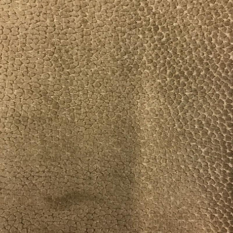 Liam Shiny Animal Skin Cut Velvet Fabric - Beige, 56" Width (1 Yard)