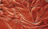 Premium Silk Rayon Velvet Fabric - Azalea, 45" Width (1 Yard)