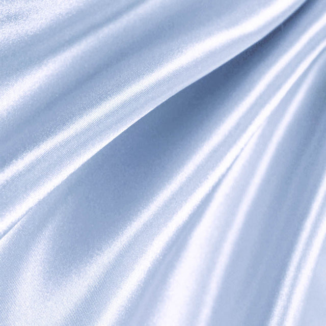 Baby Blue Poly Satin Fabric,