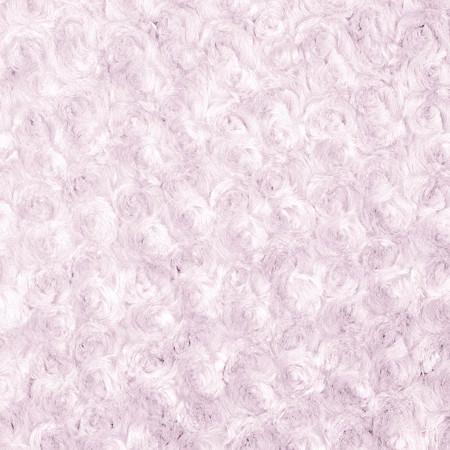 Light Pink Minky Rosebud Fabric,