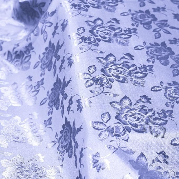 Floral Jacquard Satin Fabric - Floral Woven Brocade, 60" Width