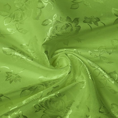 Floral Jacquard Satin Fabric - Floral Woven Brocade, 60" Width