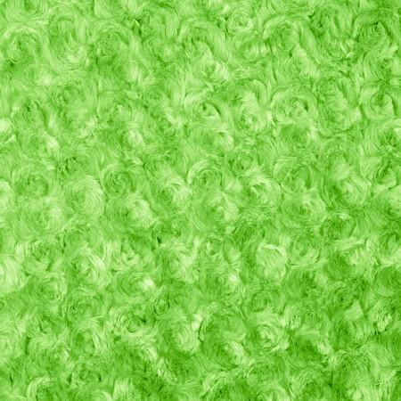 Lime Minky Rosebud Fabric,