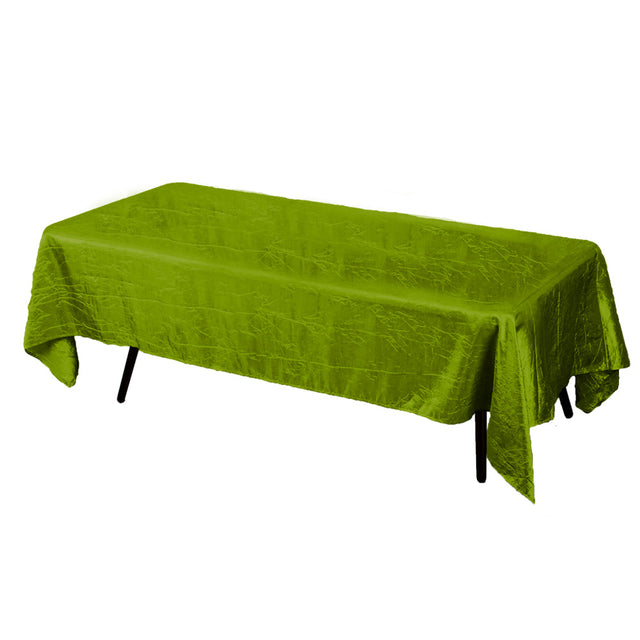 Lime Crinkle Crushed Taffeta Rectangular Tablecloth 60 x 108″