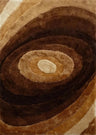 Soft Plush Fluffy Circle Design Polyester Fabric - Shag Area Rug, Circle Design, 7'6" X 10'3" (1 Piece)