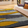Living Shag Waves Polyester Fabric - 3D Effect Shag Rug, Gray Blue, 7'6" X 10'3" (1 Piece)