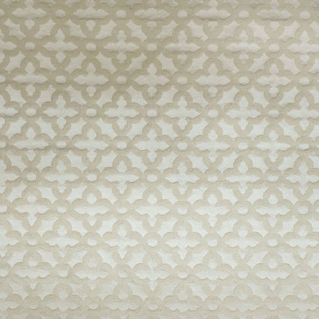 Livia Fabric Cotton Polyester Fabric - Embossed Geometric Tone On Tone, 60" Width (1 Yard)