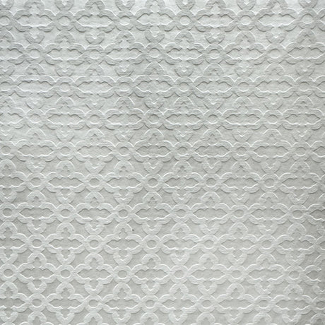 Livia Fabric Cotton Polyester Fabric - Embossed Geometric Tone On Tone, 60" Width (1 Yard)