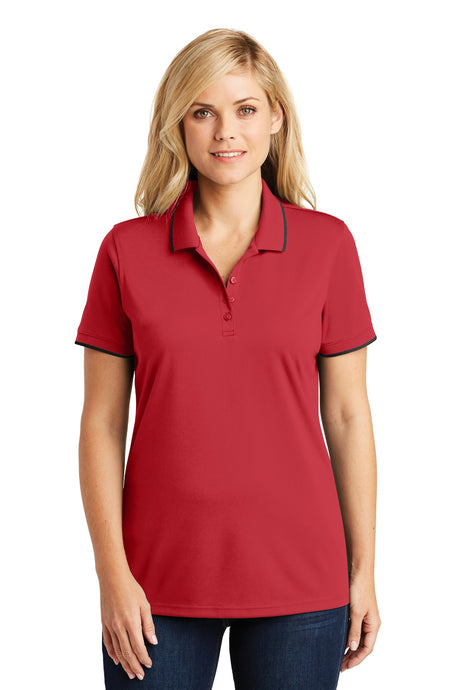 Port Authority® Women's Dry Zone® UV Micro-Mesh Tipped Polo