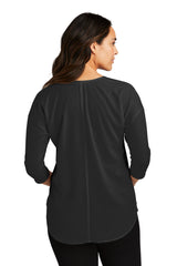 Port Authority® Women's Concept 3/4-Sleeve Soft Split Neck Top