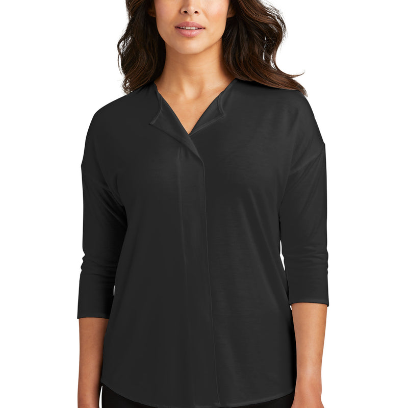 Port Authority® Women's Concept 3/4-Sleeve Soft Split Neck Top