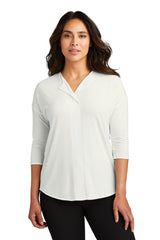 Port Authority® Women's Concept 3/4-Sleeve Soft Split Neck Top