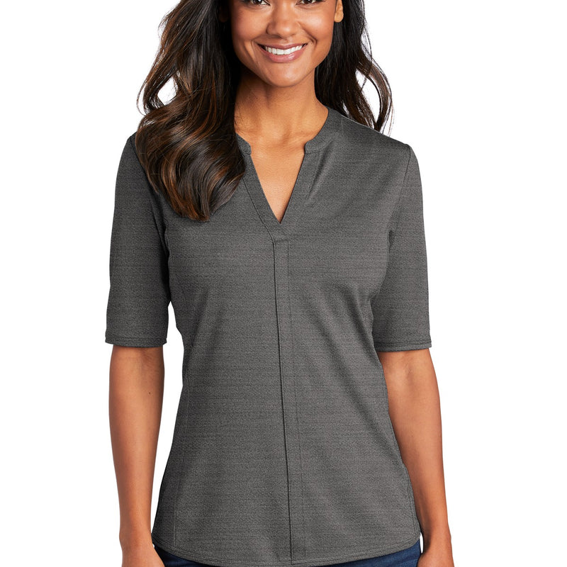 Port Authority® Women's Stretch Heather Open Neck Top