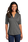 Port Authority ® Women's Stretch Heather Open Neck Top