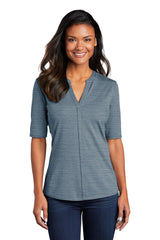Port Authority ® Women's Stretch Heather Open Neck Top