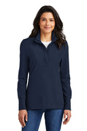 Port Authority® para mujer Fairway Stretch con cremallera 1/4