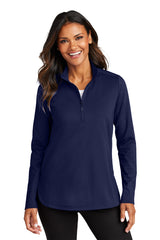 Port Authority® Women's C-FREE® Double Knit 1/4-Zip