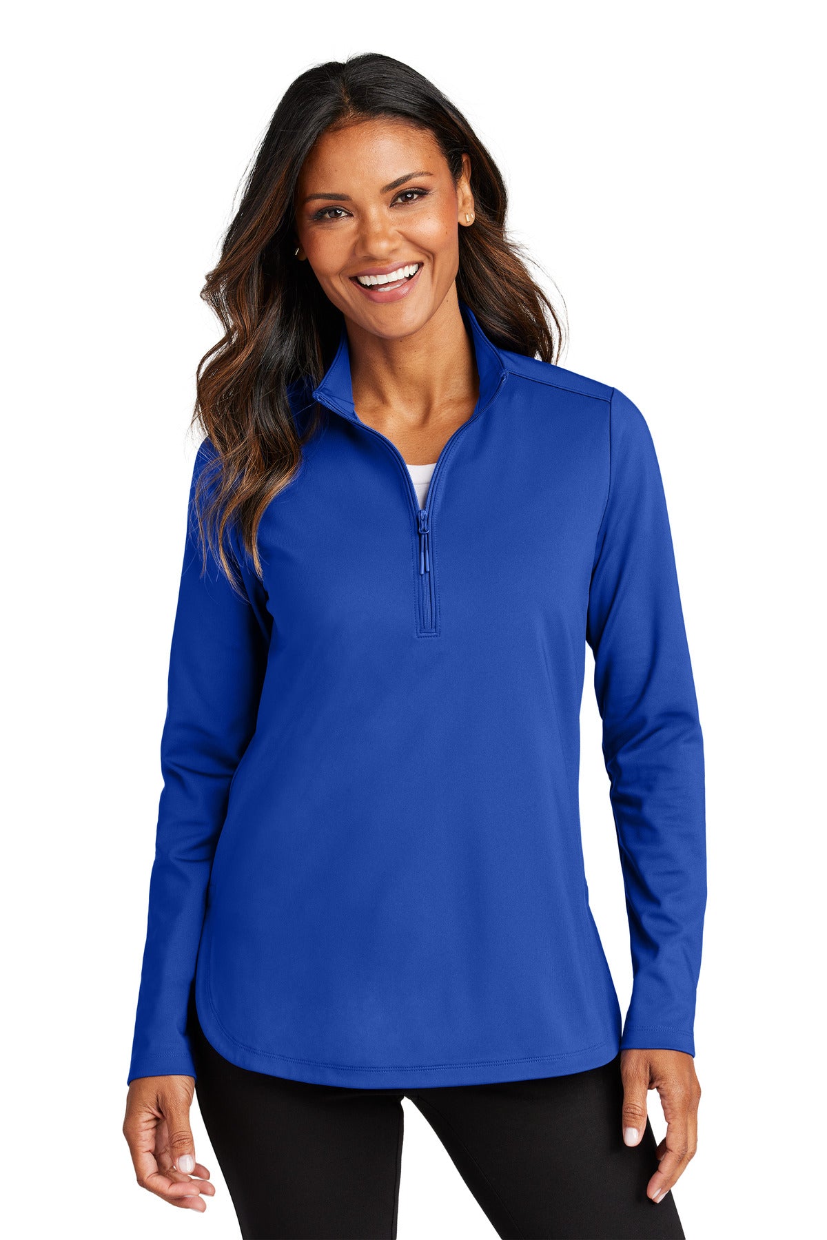 Port Authority® Women's C-FREE® Double Knit 1/4-Zip