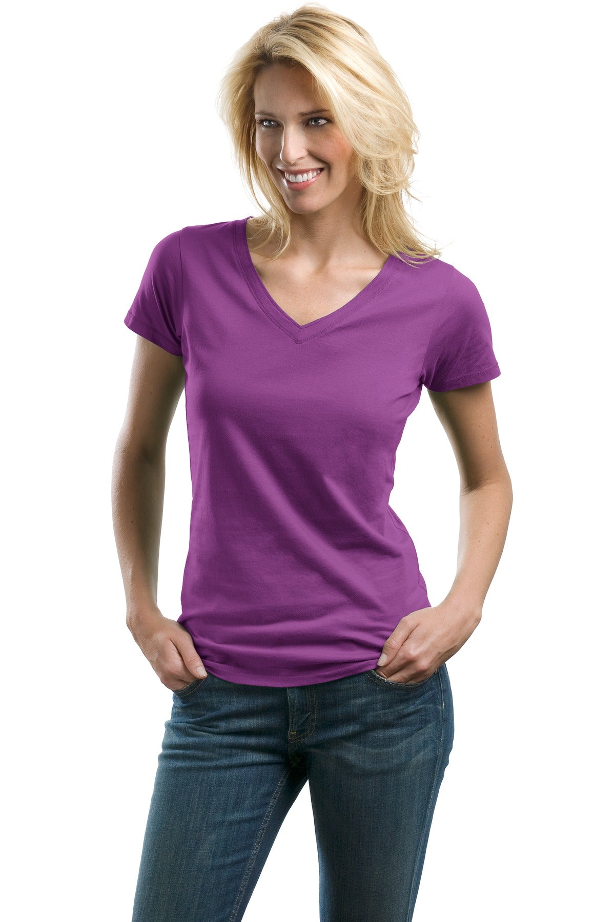 DISCONTINUED Port Authority® Ladies Concept V-Neck Tee