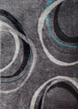 Lo-La Collection Polyester Fabric - Shag Area Rug, Gray, 5' X 7' (1 Piece)