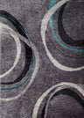 Lo-La Collection Polyester Fabric - Shag Area Rug, Gray, 5' X 7' (1 Piece)