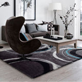 Lo-La Collection Polyester Fabric - Shag Area Rug, Gray, 5' X 7' (1 Piece)