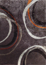 Lo-La Collection Polyester Fabric - Shag Area Rug, Gray, 5' X 7' (1 Piece)