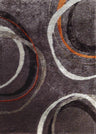 Lo-La Collection Polyester Fabric - Shag Area Rug, Gray, 5' X 7' (1 Piece)