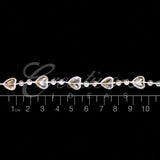 Love Heart Beads String-5 Yds (Iridescent)