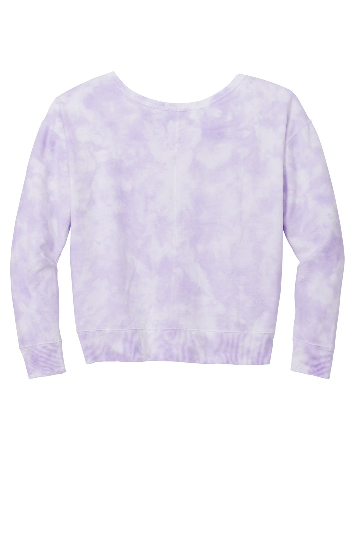 Port & Company® Women's Beach Wash® Cloud Tie-Dye V-Neck Sweatshirt