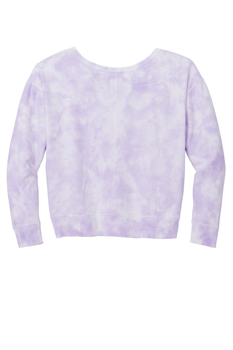 Port & Company® Women's Beach Wash Cloud Tie-Dye V-Neck Sweatshirt