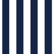 Navy White Stripe 1″ inch Satin Fabric