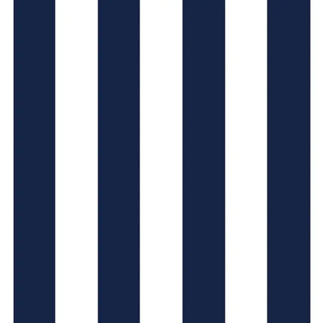 Navy White Stripe 1″ inch Satin Fabric