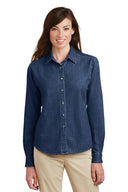 Camisa de Mezclilla de Manga Larga para Mujer Port & Company®