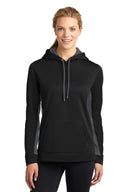 Sport-Tek® Women's Sport Wick Fleece Colorblock Hooded Pullover