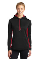 Sport-Tek® Women's Sport Wick Fleece Colorblock Hooded Pullover